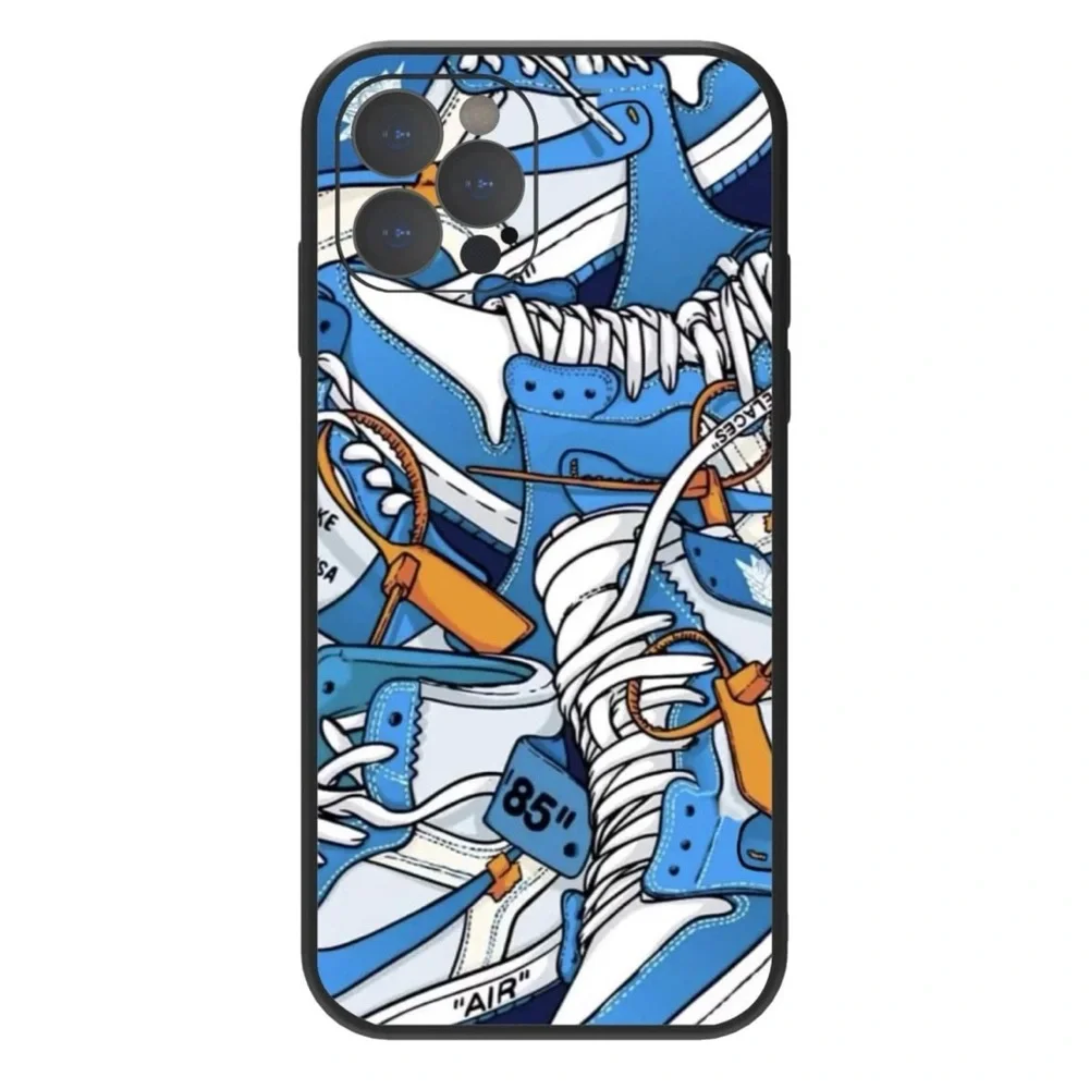 Blue Print Shoes iPhone 12 Pro Case
